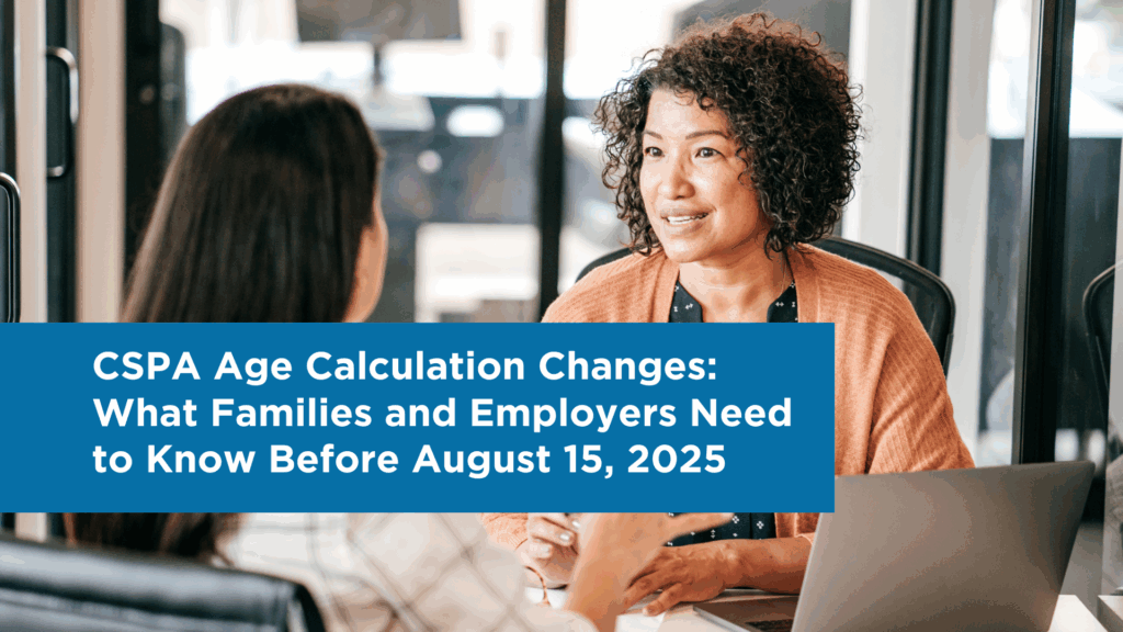 Immigration Attorney is discussing the changes on the Age Calculation within the employee before Aug 15 2025